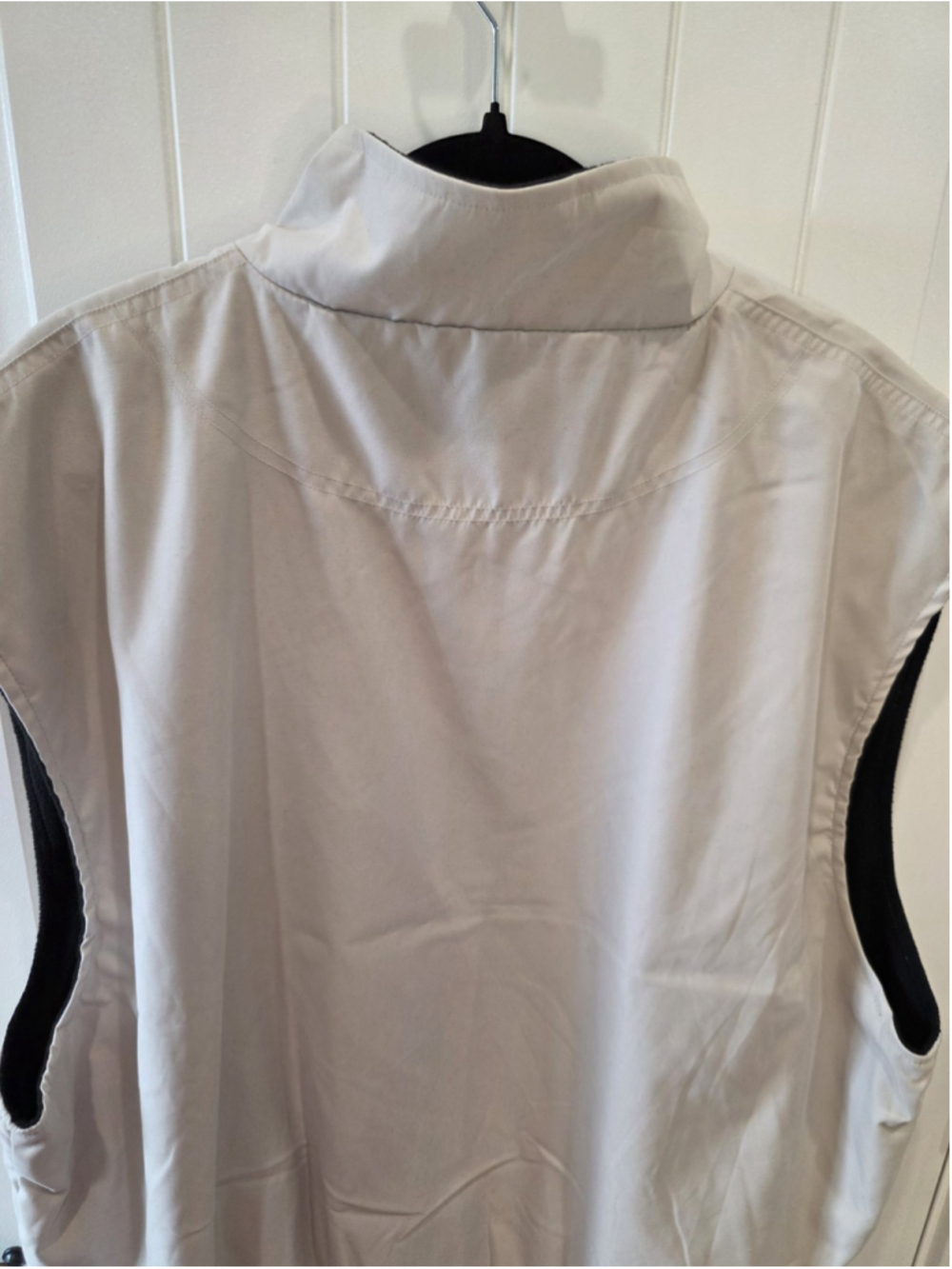 Golf Club SDI TEC Vest Mens XXL Cream Black Full Zip Fleece Lined Zip Pockets - Picture 5 of 10